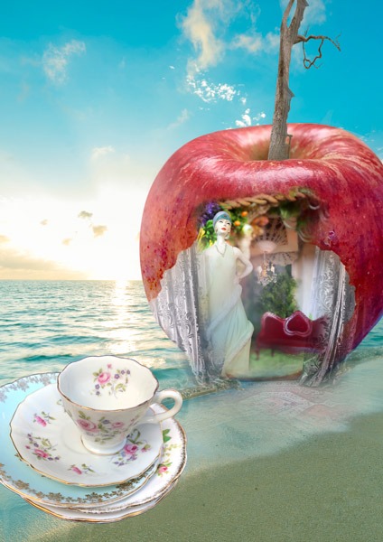 digital artwork, send your photo, placement in apple boudoir scene