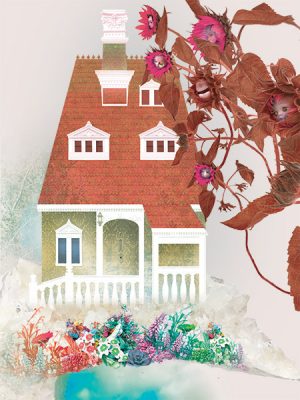 W Rabbit House Springtime - Fine Art Print