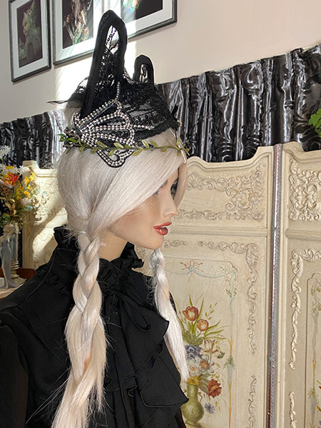 Accessories at the Lair - Headpiece, Black Cat